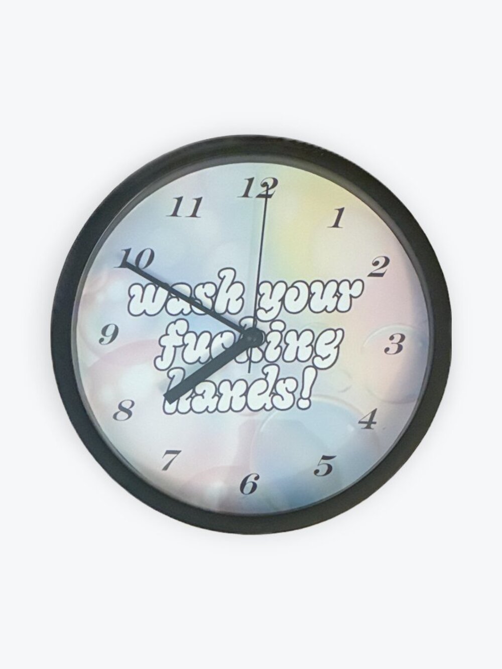 Wash your hands 9" Wall Clock